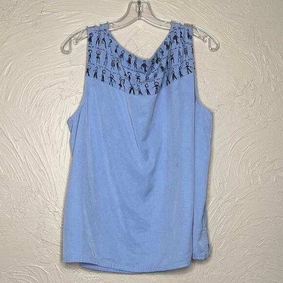 David Dart Blue Sleeveless Top - Size 2X - Excellent Condition - Picture 2 of 6